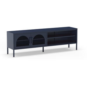 Mahon Metal Two Door TV Cabinet - Dark Blue Finish