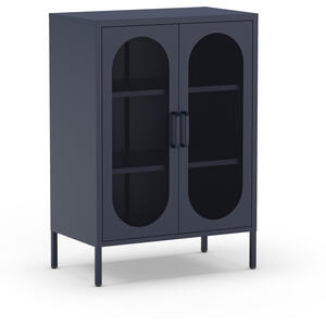 Mahon Metal Two Door Occasional Cabinet - Blue Finish