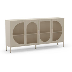 Mallorca Metal Four Door Sideboard - Cream Finish by Andrew Piggott Contemporary Furniture