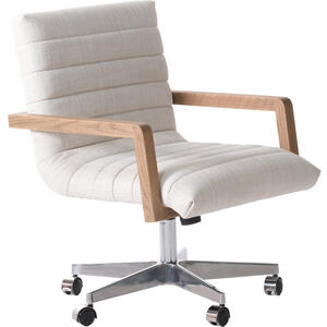 Collingham Swivel Office Chair in Neutral Weave