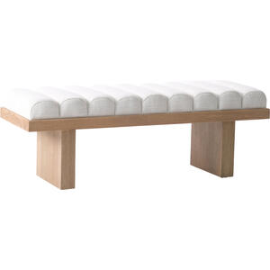 Exeter End-of-bed Bench in Neutral Weave 
