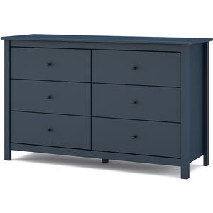 Lucena Six Drawer Chest  - Navy Blue by Andrew Piggott Contemporary Furniture