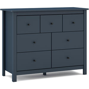 Lucena Seven Drawer Chest - Navy Blue by Andrew Piggott Contemporary Furniture