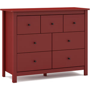 Lucena Seven Drawer Chest - Burgundy by Andrew Piggott Contemporary Furniture