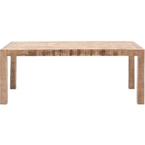 Iowa Minimalist Mango Wood Dining Table in Natural Wood or Whitewashed Wood