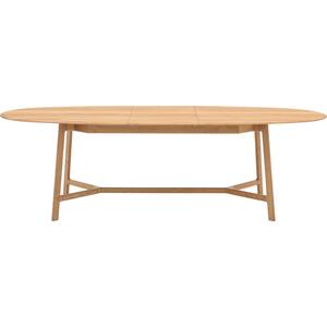 Madrid Retro Rectangular Extending Dining Table in Oak or Walnut