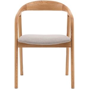 2 x Madrid Upholstered Retro Wooden Dining Chair in Oak or Walnut