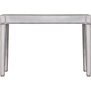 Pattington Antiqued Mirrored Console Table with Gold Accents