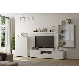 Raveena TV and Wall Storage - Gloss White  by Andrew Piggott Contemporary Furniture