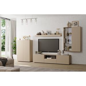 Raveena TV and Wall Storage - Cashmere Finish 