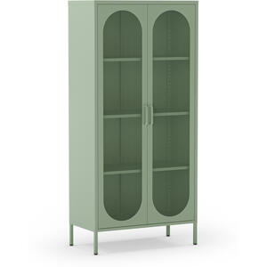 Mahon Metal Tall Two Door Occasional Cabinet - Mint Green by Andrew Piggott Contemporary Furniture