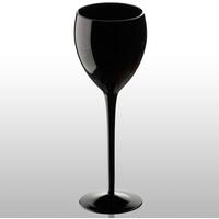 Midnight Black Wine Goblet [D] by Red Candy