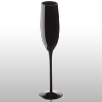 Midnight Black Champagne Glass