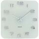 Karlsson Vintage Square Glass Clock - White by Red Candy