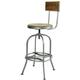 RE-Engineered Bar Stool with Back Rest by BBE Furnishings