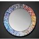 Roulette PIAGGI multicolour glass mosaic round mirror by Piaggi