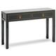 Qing black and gilt large console table by The Nine Schools