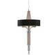 Langan Chandelier Small With Black Shade E14 60W by The Libra Company