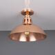 Berlin Vintage Copper Flush Ceiling Light 30cm by Mullan Lighting