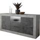 Como Two Door/Two Drawer Sideboard  - Grey and Anthracite Finish by Andrew Piggott Contemporary Furniture