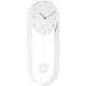 Karlsson Pendulum Charm Wall Clock - White by Red Candy