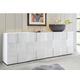 Treviso Four Door Sideboard -  White High Gloss by Andrew Piggott Contemporary Furniture