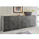 Treviso Four Door Sideboard - Anthracite Finish by Andrew Piggott Contemporary Furniture
